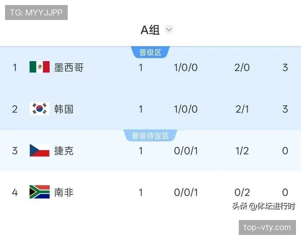 世界杯A组排名回顾：南非击败韩国拿到第二